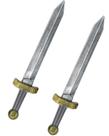 Toy Sword quescu Roman Plastic 48 cm para crianças e meninos, 2 unidades