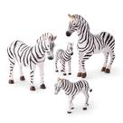 Toy Terra by Battat Zebra Family 4 peças para crianças de 3 anos ou mais