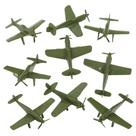 Toy Tim Mee WW2 Fighter Ace Planes OD Green 9 unidades para crianças a partir de 5 anos