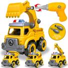 Toy Toy Toy 4 em 1 Take Apart Car para crianças de 3 a 8 anos
