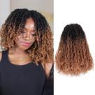 ToyoTress Yanky Twist para cabelo de crochê, 14 polegadas, 8 pacotes, marrom ombre