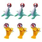 Toyvian 6pcs Banheira Brinquedos Leão do Mar Wind-up Animais do Mar Para
