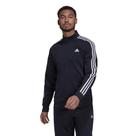 Track Top adidas Big Essentials Warm-Up de 3 listras masculinas Legend em tinta/branca