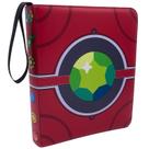 Trading Card Binder, 400 bolsos, 4 bolsos, zíper, álbum vermelho
