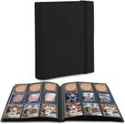 Trading Card Binder CTPOKO, álbum de cartas esportivas de 9 bolsos, preto