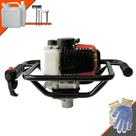 Trado Motorizado Sem Broca Vant VPS-52 À Gasolina 2T 52cc 2HP de Potência 6.500rpm Perfurador de Solo Para Mourões, Reflorestamento e Construção Civil