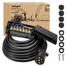 Trailer Plug Nilight Heavy Duty de 7 vias com caixa de junção de 5 m Trailer Plug Nilight Heavy Duty de 7 vias com caixa de junção de 5 m