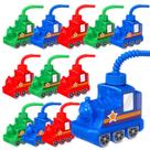Train Cups Tanlade, 12 conjuntos de plástico de 300 ml com palha para festa infantil