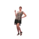 Traje adulto RG Costume Sequin Flapper Black XL