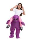 Traje alienígena inflável HSCTEK para crianças, meninos e meninas, roxo