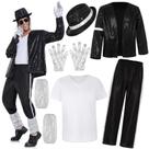 Traje BAURGHOP Dance Star para homens dos anos 80 e 90, roupas de palco pop