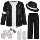 Traje BAURGHOP Kids 80s 90s Pop Stage Dance Star Halloween Traje BAURGHOP Kids 80s 90s Pop Stage Dance Star Halloween