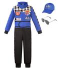 Traje Bordazor Kids Race Car Driver Racing Traje de corrida de 5 a 6 anos
