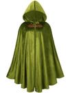 Traje: capa medieval, capa renascentista com capuz para adulto