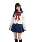 Traje cosplay fantasia escolar japonesa Sailor -Tsukino Usagi Serena Anime Adultos, Uniforme Marinheira
