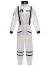 Traje de astronauta GRAJTCIN feminino branco para astronauta, terno adulto