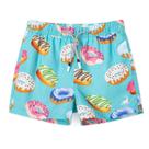 Traje de Baño para Niños SURF CUZ, 10-12 años, Estampado Donut Verde