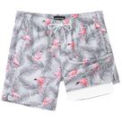 Traje de Baño SURF CUZ con Compresión Gris Flamenco XL de 7" de Secado Rápido