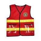 Traje de Bombeiro para Crianças - Kit com Chapéu para Halloween e Carnaval