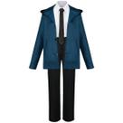 Traje de cosplay de anime Chainsaws Mans Power Blue Set Halloween