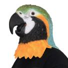 Traje de cosplay engraçado para animais de látex Mask Parrot Traje de cosplay engraçado para animais de látex Mask Parrot