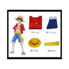 Traje de Cosplay Monkey D. Luffy - Vermelho - para Crianças, Homens e Mulheres