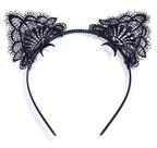 Traje de festa com bandana WOIWO Sexy Lace Cat Ears para mulheres