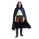 Traje de Halloween com capa renascentista medieval JPXH
