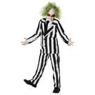 Traje de Halloween com terno listrado preto e branco Morph Boys