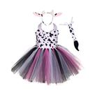 Traje de Halloween Infantil Cosplay Animal - Girafa, Vaca, Tigre, Leopardo e Zebra