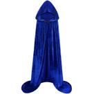 Traje de Halloween Sarfel Blue Wizard Robe Velvet para homens