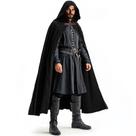 Traje de linho com capuz renascentista medieval Ibeauti