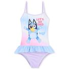 Traje de natação Bluey Girls, roupa de banho de corpo inteiro de 3-4 anos
