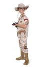 Traje de RG masculino Desert Hero Army Costume médio 8-10