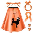 Traje Hicarer, roupa feminina dos anos 50, saia poodle, saia Sock Hop Traje Hicarer, roupa feminina dos anos 50, saia poodle, saia Sock Hop