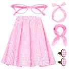 Traje Hicarer, roupa feminina dos anos 50, saia poodle, saia Sock Hop