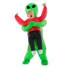 Traje inflável de abdução alienígena Morph Red para crianças