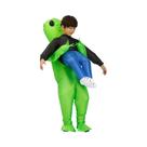 Traje Inflável de Monstro Alienígena Verde para Adultos - Festa, Festival e Cosplay