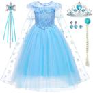 Traje iTVTi Little Girl Princess Dress azul 3-4 anos +Acc