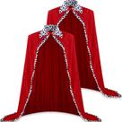 Traje Laumoi King/Queen Robe, capa vermelha para adultos, 2 unidades