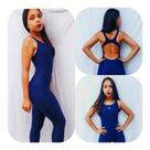 Traje macaçao feminino preto ou marinho para natação ou hidroginástica Traje macaçao feminino preto ou marinho para natação ou hidroginástica