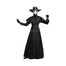 Traje Medieval de Médico da Praga para Halloween - Tamanho 5XL com Capuz, Roba e Máscara