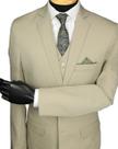 Traje MF bege detalhado