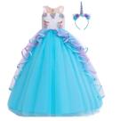 Traje MYRISAM Unicorn Princess Dress azul 12-13 anos