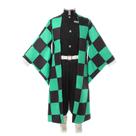 Traje Nuoqi Tanjiro Kamado, roupa de cosplay, verde M