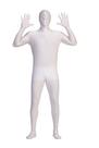 Traje RG Costumes Invisible Man Unissex Adulto Branco Grande