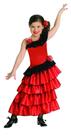 Traje Rubies Spanish Princess para criança vermelho/preto tamanho S