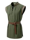 Traje Runcati Renaissance Pirate Shirt, túnica medieval masculina
