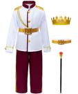 Traje TOGROP Prince Charming para crianças e meninos de 9 a 10 anos