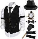 Traje ZeroShop 1920s Masculino Gomez Addams Gangster Outfit